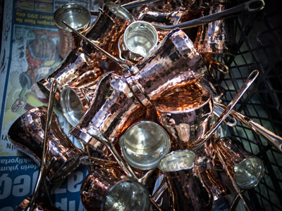 Soy Türkiye's handmade copper pots, photo by Monique Jaques