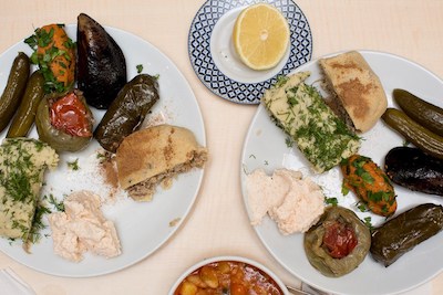 The meze plate at Tadal, photo by David Hagerman
